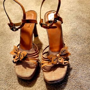 Stuart Weitzman platform strappy sandals